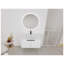 Meuble-lavabo mural 36 po avec lavabo en résine et portes à fermeture en douceur, blanc-129504505-129504503