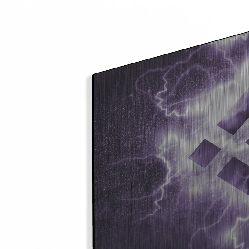 Luxe Métal Art «Binance R» par Luxe Portfolio, Meta «Binance R» par Valentyn Artemenko, H 16 po x l 24 po