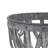 Decorative Accent Storage Baskets Set Of 3, Intricate Gray Open Iron