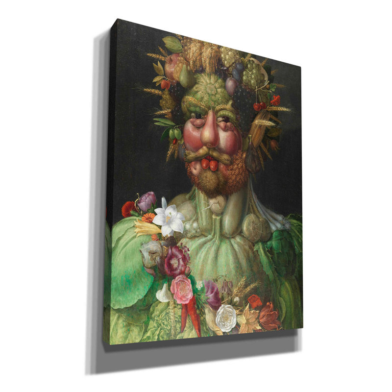 " Vertumnus " by Guiseppe Arcimboldo, 54" H x 40" W x 1.5" D