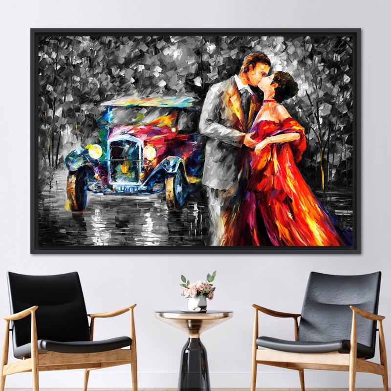 1 Piece Wall Art on Canvas, 80 cm H x 110 cm W, Framed Print without Mat, Black