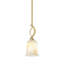 Suspension miniature Waldes Stem Hung présentée en finition graphite avec abat-jour en pierre naturelle de 12,7 cm (5 po).-221099623