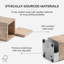 Solid Wood Pen Cup Holder with 2 Coasters-1936579479