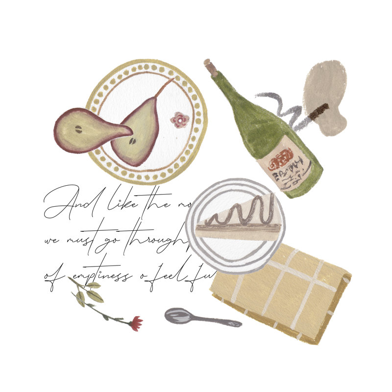 Autumn Baking Diary II by Melissa Wang - Wrapped Canvas Painting, 76cm H x 76cm W x 3.8cm D