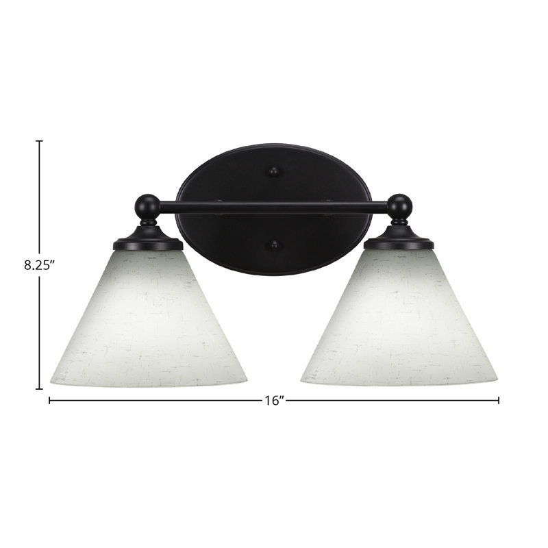 Barre d'éclairage de salle de bain Sadea, Noir mat, 2