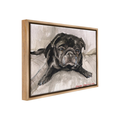 " Cozy Pug Relaxing " by George Dyachenko