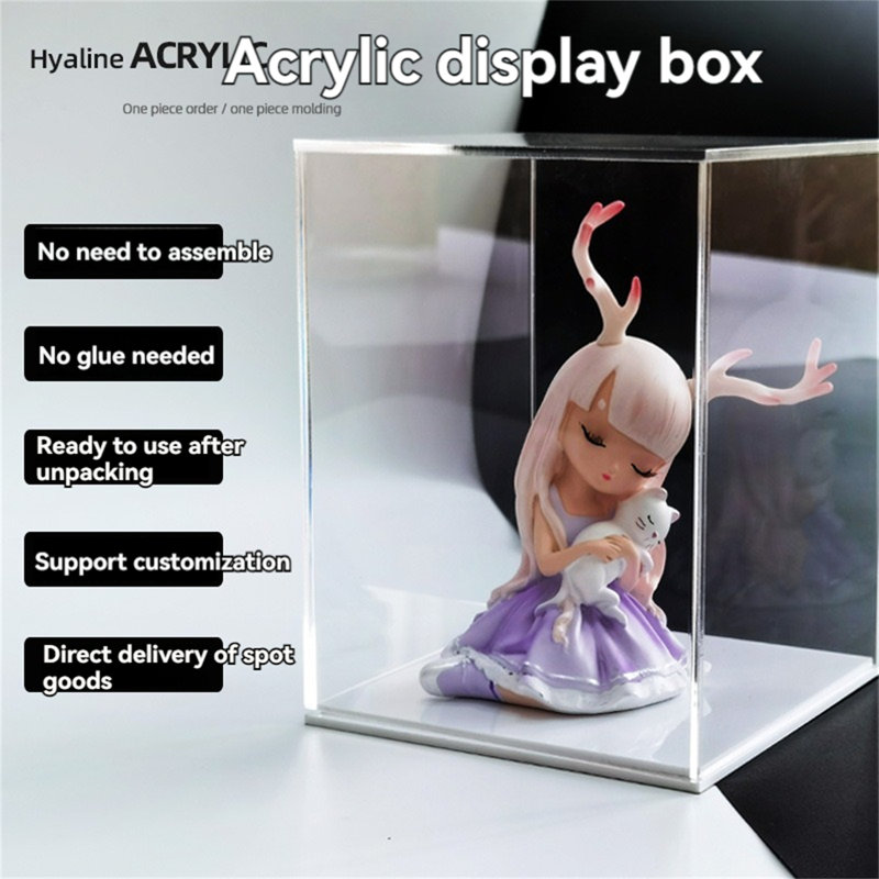 Boîte décorative en plastique Aileth, H 3,94 po x l 3,94 po x P 3,94 po
