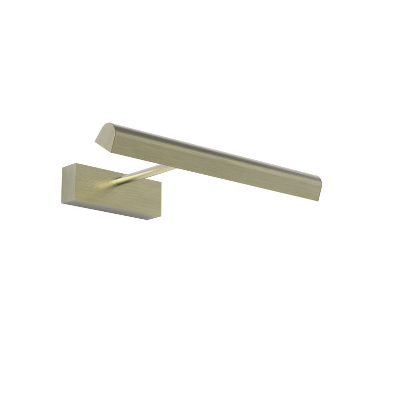 Renoir, Matt Brushed Brass, 2.36" H x 13.78" W x 10.16" D, 411 Lumens