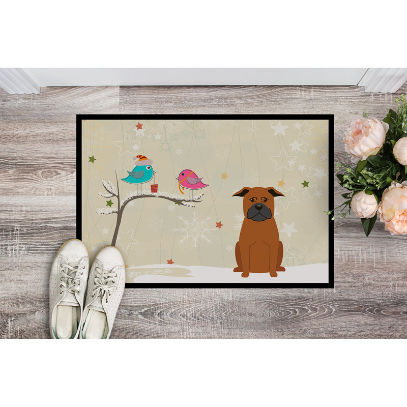 Tapis d'extérieur antidérapant pour chien Humboldt, Rectangle 1 pi 6 po x 2 pi 3 po
