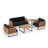 Outdoor Furniture Monterey 4 Seater Patio Chat Set with Coffee Table & Side Table-70572019-70572038
