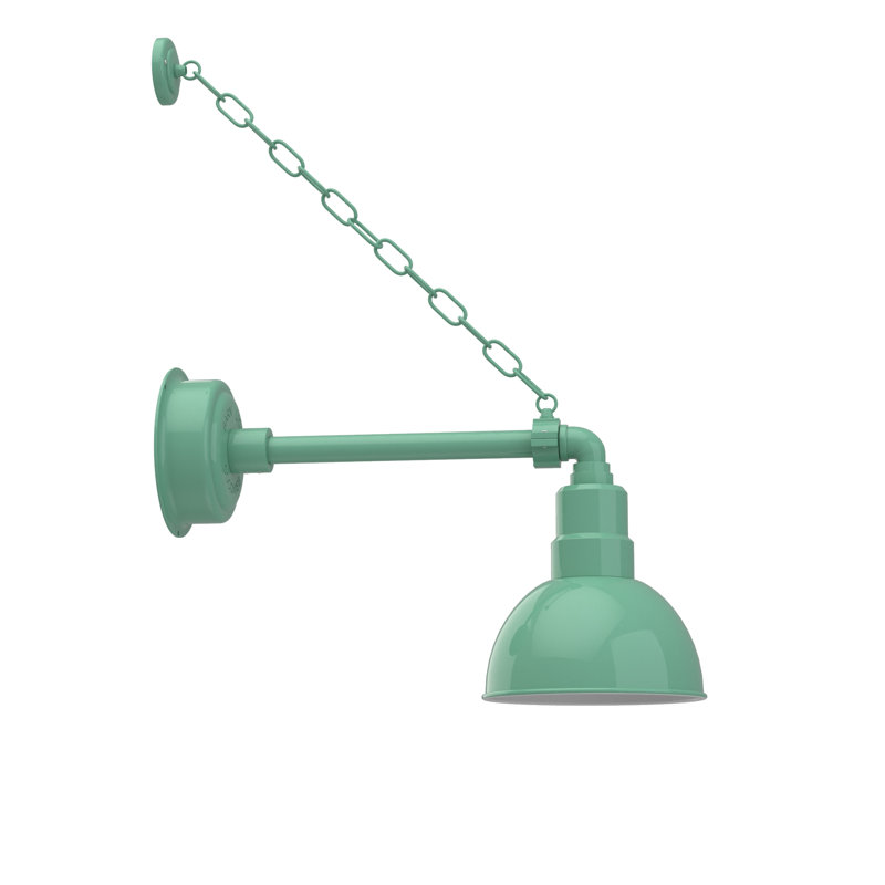 Dipkarpaz LED Wall Light, 12" H x 8" W x 22" D, Jade