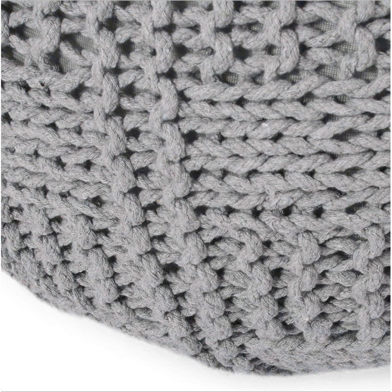 Pouf rond en coton 20 x 20 Yuny