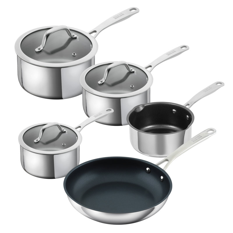 Kuhn Rikon Allround Stainless Steel Induction Safe 5-Piece Mixed Cookware Set
