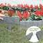 10pcs Garden Fence Imitation Stone Plant Support Stake Outdoor Landscape Edging Decorative Border
