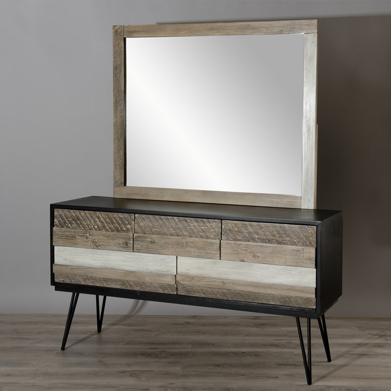 Fenja Wood Wall Mirror