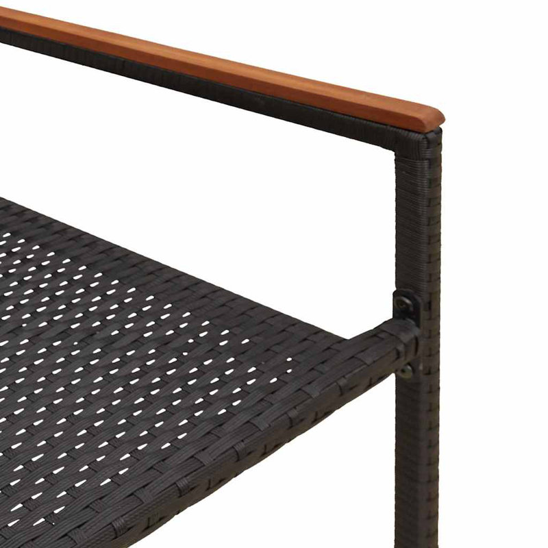 Patio Dining Armchair, Black