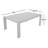Dulcie Rectangular Metal Outdoor Coffee Table , 43'' in. W 25.5'' in. D