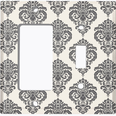 Patterned 2 - Gang Standard Combination Wall Plate