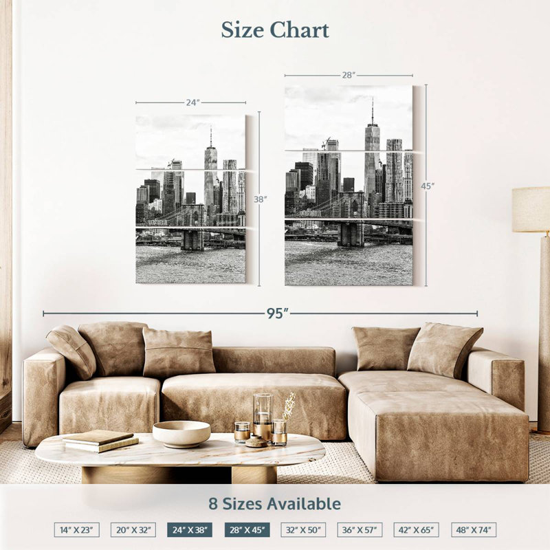 Gratte-ciel Nicci New York I, H 38 po x l 24 po