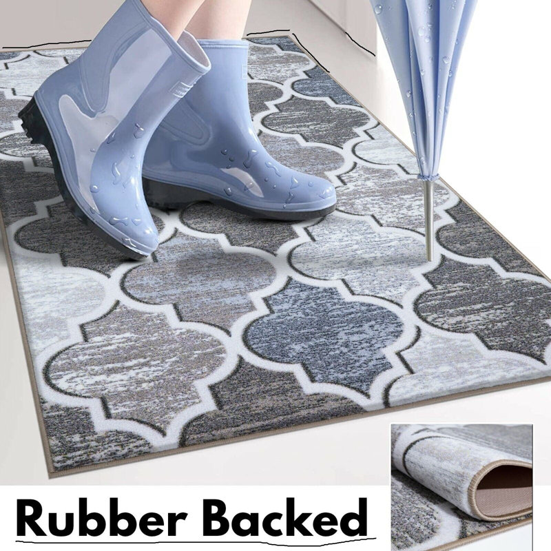 Adonna Non-Slip Indoor Doormat, 60cm W  x 112cm L, Beige