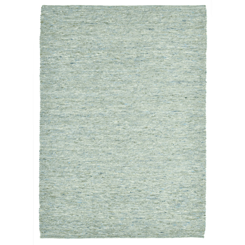 Hand Woven Wool Green Indoor Rug, Rectangle 190 x 290cm