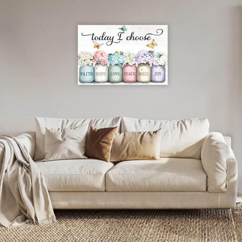 Art mural 24 "x 36", Beige Today I Choisissez Diamond