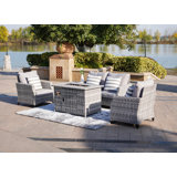 Dontrell 4 Seater Rattan Sofa Set