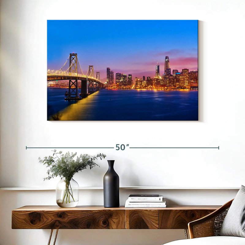 San Francisco Sunrise Skyline, H 26 po x l 39 po