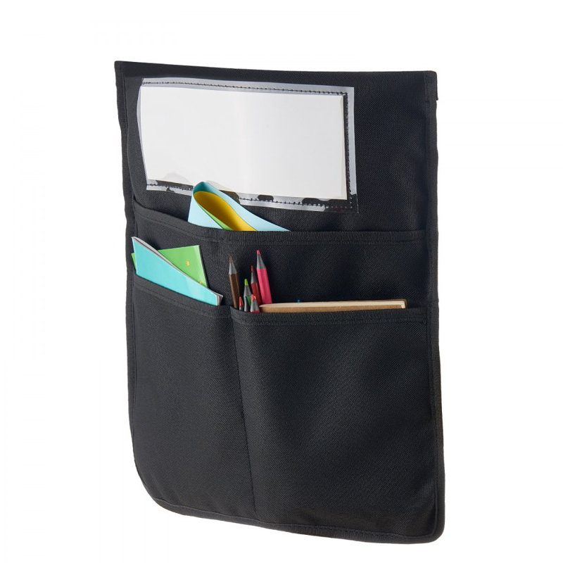 Pochettes pour chaise avec passe-partout, Noir