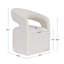 Fauteuil moderne rembourré avec dossier ouvert Hector