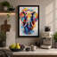 Painted Elephant Modern - Print-136728718-136728715
