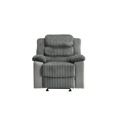 Fauteuil inclinable oscillant en velours côtelé Lesley