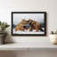 Fighting Woolly Mammoths, reproduction sur toile-364645832
