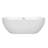 Brooklyn 67'' x 30'' Soaking Acrylic Bathtub-97306382