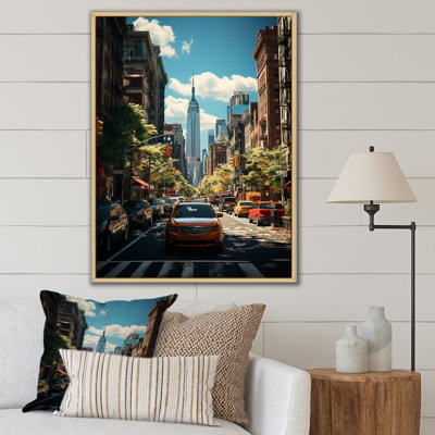 Leolani New York Street Collage - New York Framed Wall Art