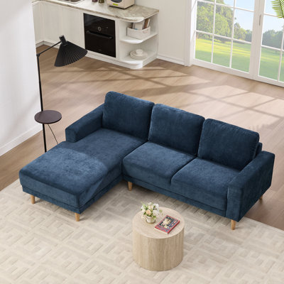 2-Piece 84" Upholstered L Shape Sectional Sofa