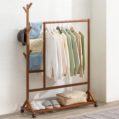 108cm Rolling Clothing Rack