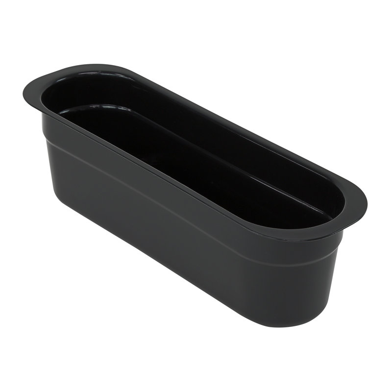 Bussing Tub Cutlery Box, 4-7/16"W x 14-3/16"L x 4-1/8"H, polypropylene, NSF, case of 12, Black