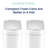 Ninestars Automatic Mothion Sensor ABS Slim Trash Can Combo set for Bathroom, 1.8Gal 7L each, 2 pack, White, DZT-7-2B