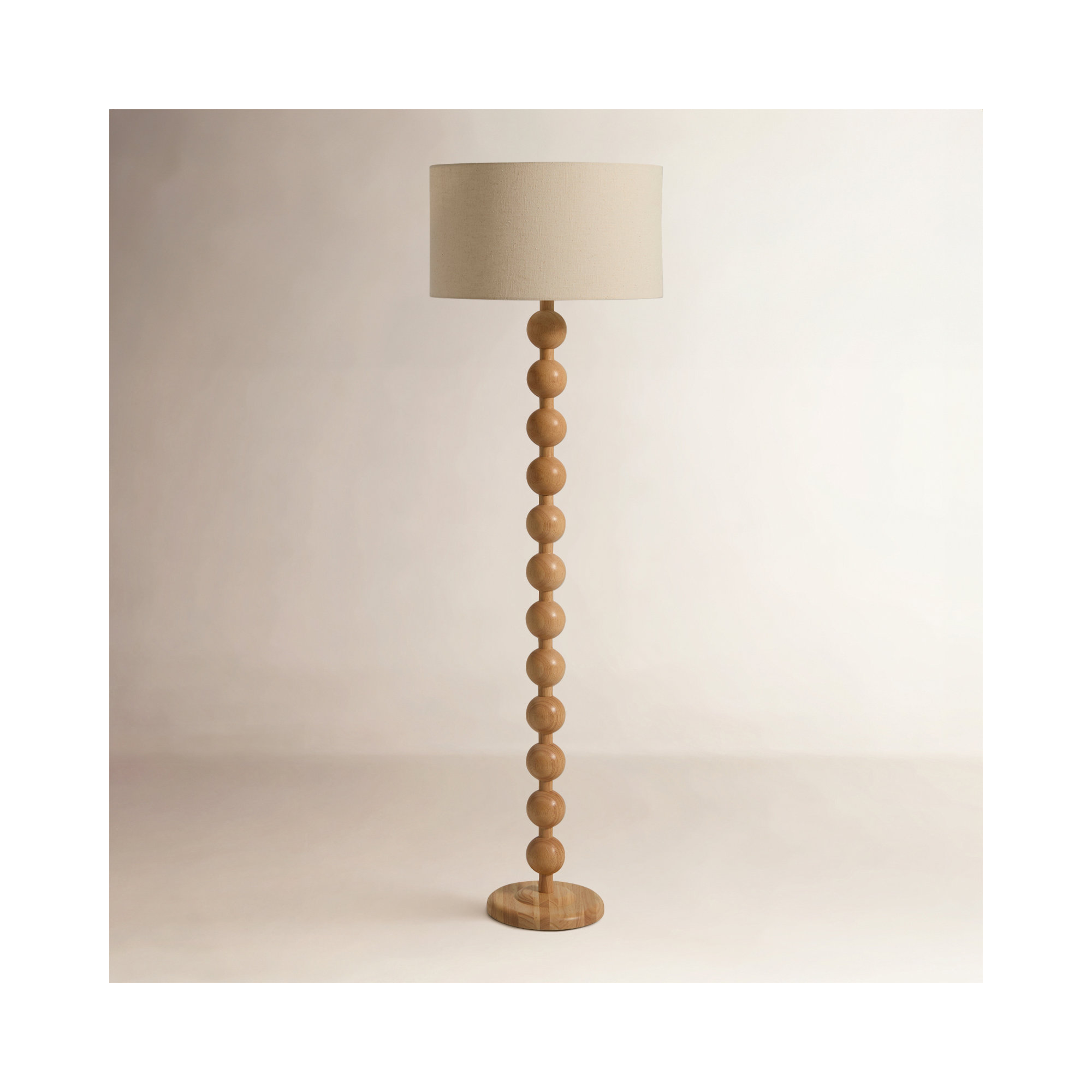 Levy 62" Floor Lamp, Natural