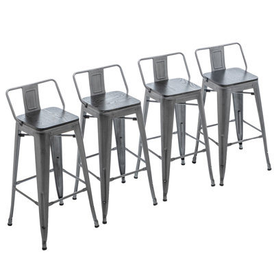 Saleh Counter Stool with Metal Frame