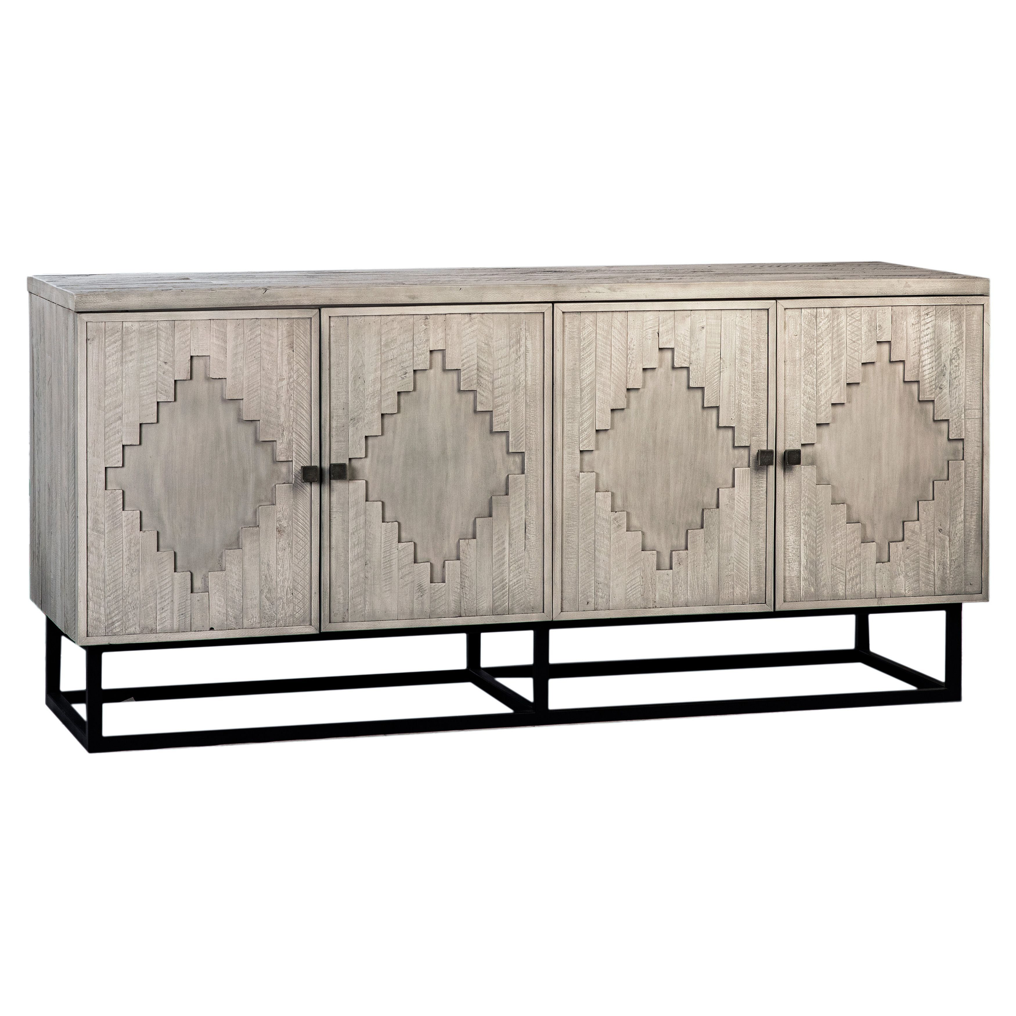 LABI FURNITURE WIKI SIDEBOARD 4 DOORS, CARCASS: BLACK MAT, FRONTS