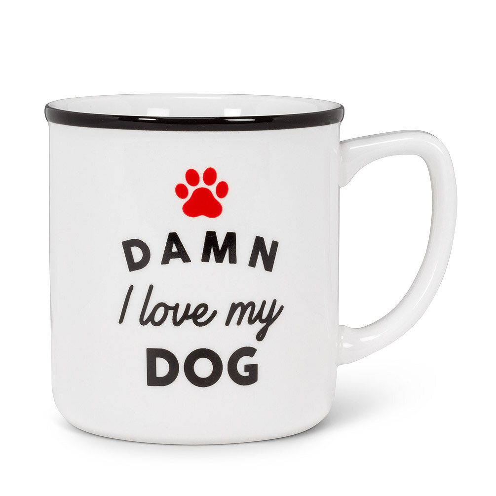 Trinx Damn Love My Dog Mug | Wayfair