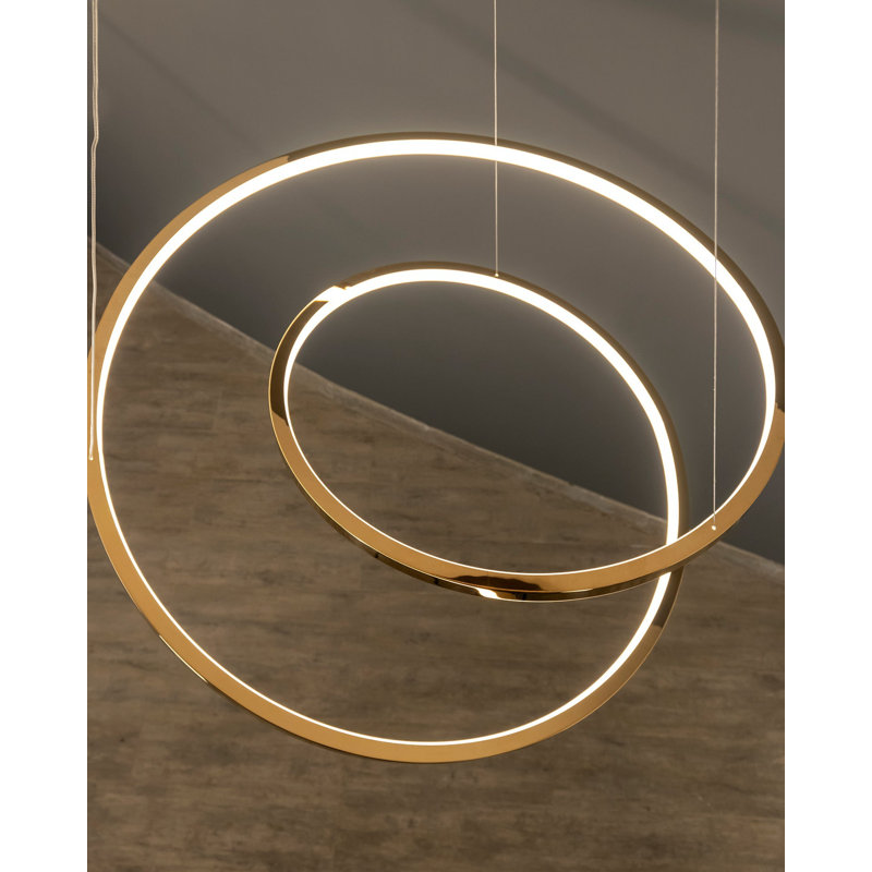 Mat Small Pendant, Gold