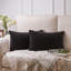 Housse de coussin rayé en velours côtelé, Housse de coussin décoratif texturée de couleur unie-128824447-128824449-129024975