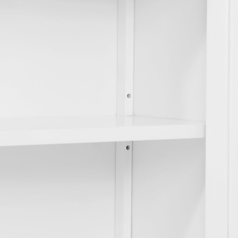 Belz 27" Wide 28" Height Traditional Style Bathroom Storage Cabinet With Open Shelves