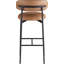 Tabouret de bar rembourré en cuir Lupita-840074843-840074840