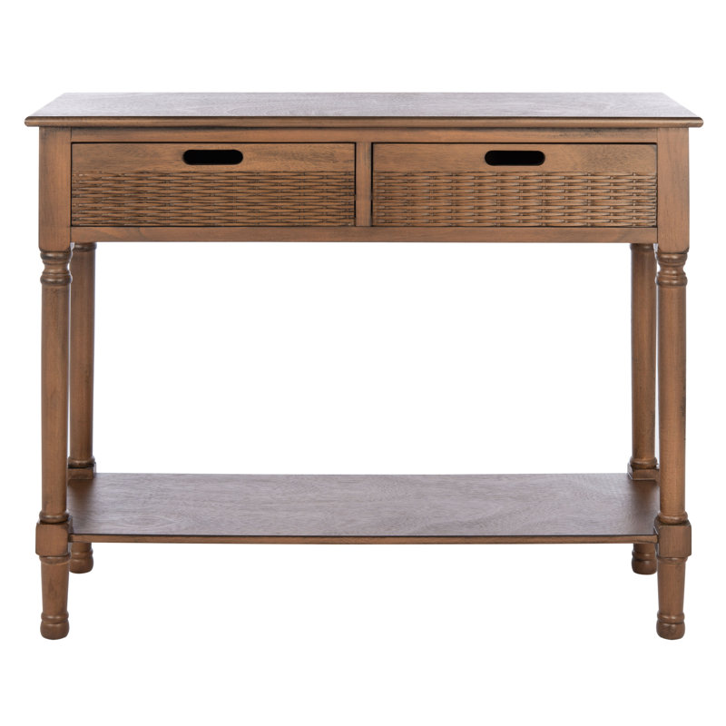 Dupuis Console Table, Brown, 36" H x 13" W x 30" D