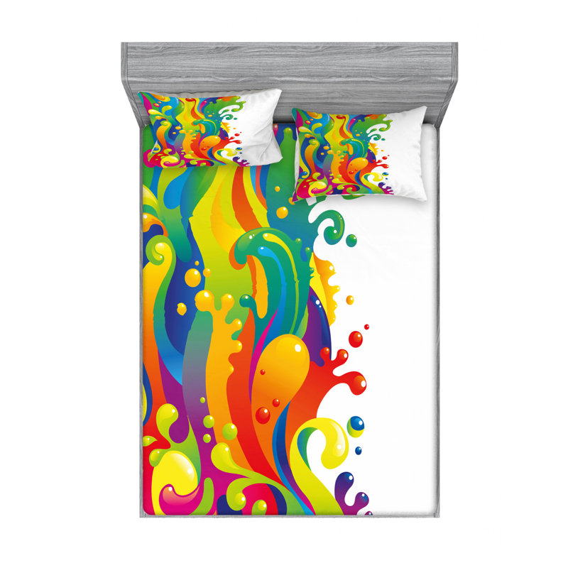 Microfiber Sheet Set, Queen Sheet Set with Fitted Sheet