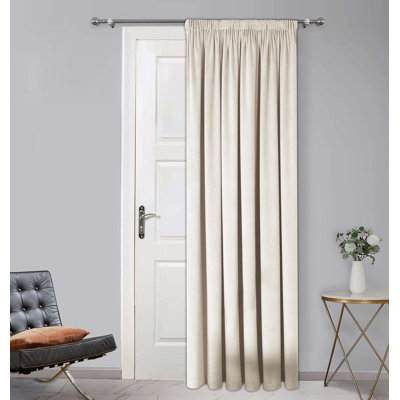 Ketlin Pencil Pleat Room Darkening Door Curtain